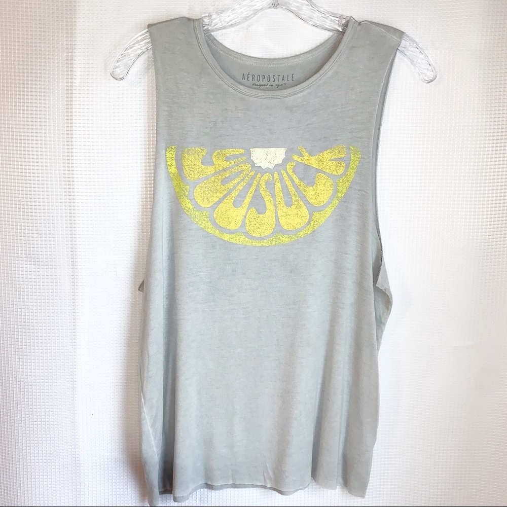 Aeropostale You Suck Lemon Tank Top. Size Small.